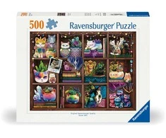 Ravensburger Dėlionė 500 vnt. - Katės ir sukulentai