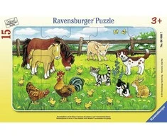 Ravensburger Dėlionė 15 vnt. - Fermos augintiniai