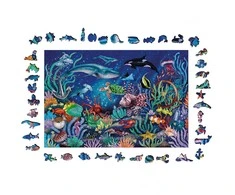 Ravensburger Medinė dėlionė 500 vnt. - Spalvingas jūros pasaulis