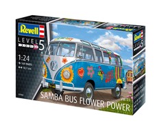 Revell VW T1 Samba Bus Flower Power 1/24 surenkamas plastikinis modelis