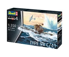 Revell Vokiečių povandeninis laivas Type VII C/41 1:350 (05154)