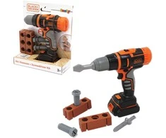 Black &amp; Decker Juodas &amp; Decker „Smoby Juodas &amp; Decker Electronic Driller-CRUSTR“ su plyta