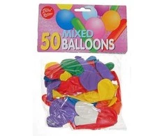 Antalis Balloner ass. 50stk/pak runde og lange - (50 stk.)
