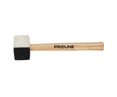 Proline Guminis plaktukas su medine rankena juodai baltas 580 g