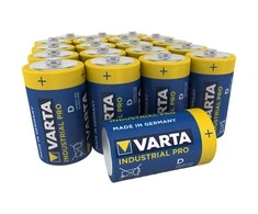 20x Varta Pramoninės šarminės R-20 LR20 D baterijos