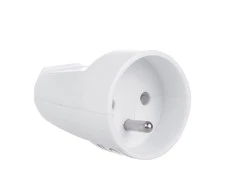 Maclean MCE331 įžeminimo kontaktų lizdas E tipo prancūziškas (ne Schuko) lizdas su įžeminimu plastikinis Max 3680W 16A 2