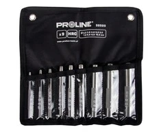 Zestaw Rinkinys Odinių skylmušų rinkinys, 15 dalių, 2,0–22,0 mm, HRC, proline