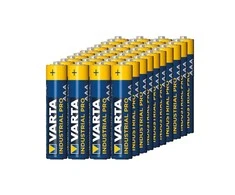 40x Bateria R-03 LR3 AAA 1,5V alkaliczna Varta Industrial (folia4)