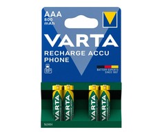 4x akumuliatorius R-03 R03 AAA 800 mAh Varta Ready2use