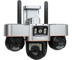 BLOW WiFi kamera su 3 pasukamais objektyvais, 6MP, V-BP36, juoda