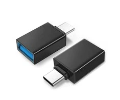 „Maclean“ OTG adapteris, USB A į USB C, juodas, MCE470