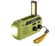 Adler AD 1197 Žalias Radio solarne su korbką ręczną