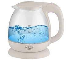 Adler AD 1283 kremas Stiklinis virdulys 1,0l