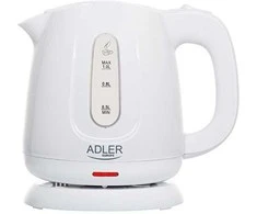 Adler Virdulys | 1373 m. AD | Elektrinis | 850 W | 1 L | Polipropilenas | 360° sukamasis pagrindas | Baltas