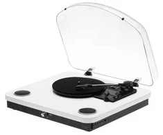 Patefonas Adler AD-1914W su USB ir Bluetooth, baltos spalvos