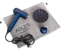 Adler Plaukų džiovintuvas | AD 2271 SUPERSPEED | 1500 W | Number of temperature settings 6 | Ionic function | Diffuser nozzle | Mėlyna