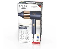 Adler Plaukų džiovintuvas | AD 2280 | 1800 W | Number of temperature settings 3 | Mėlyna/Gold