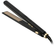 Adler AD 2330 juodos plaukų tiesinimo žnyplės, keramikinės, 5 temperatūros 150–230 °C, judančios plokštelės 25 x 110 mm, LED ekranas, automatinis išsijungimas, sukamas laidas