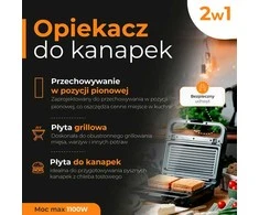 Sumuštinių keptuvas Adler sumuštinių keptuvė 2 viename | AD 3070b | 850 W | Lentelių skaičius 2 | Juodas