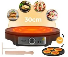 Vaflinė Adler AD 3093 Double-Sided Electric Pancake Maker 2 in 1 Juodas