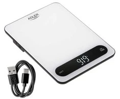 Virtuvinės svarstyklės Adler AD 3177wb Electronic kitchen scale Baltas, Juodas
