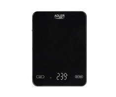Virtuvinės svarstyklės Adler AD 3177 juodos Virtuvės svarstyklės 10kg kraunamos per USB