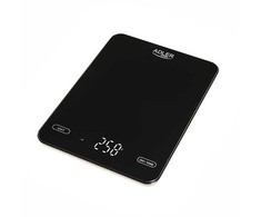 Virtuvinės svarstyklės Adler AD 3177 juodos Virtuvės svarstyklės 10kg kraunamos per USB