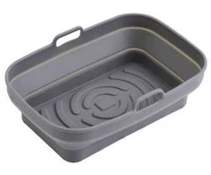 Adler AD 6736 Tacka silikonowa do frytkownicy powietrznej | 19,8 cm x 13,1 cm | daugkartinio naudojimo | silikon spożywczy bpa free