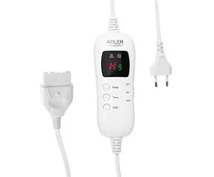 Adler | Elektrinis šildomas užklotas, 160 x 180 cm | AD 7443 | Šildymo lygių skaičius: 7 | Asmenų skaičius: 1 | Nuotolinio valdymo pultas | Labai minkšta dvipusė koralų vilna | 110–120 W