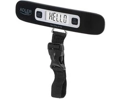 Kelioninis Adler | Travel Luggage Scale | AD 8190 | Maximum weight (capacity) 50 kg | Accuracy 10 g | Juodas