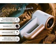 Adler | Pūkelių valiklis | AD 9617 | Baltas/Gold | Įkraunama baterija | 5 W