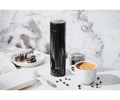 Adler Camry | Thermal Flask | CR 4507bk | Capacity 0.473 L | Material Nerūdijantis plienas/Silicone | Juodas