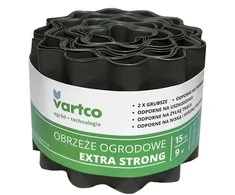 Agaplast Obrzeże Banguotas sodo apvadas 15 cm x 9 m Vartco ypač stiprus pilkas
