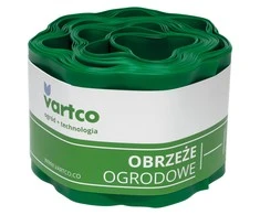 Agaplast Sodo apvadas banguotas 20cm x9m Vartco žalias