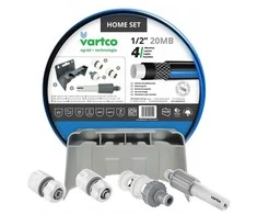 Agaplast „Vartco Home“ sodo žarna 1/2 colio, 20 m, jungčių rinkinys