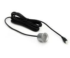 Parkavimo pagalbos sistema su garso signalu, 4 sidabro spalvos jutikliai 22 mm AMIO-01021