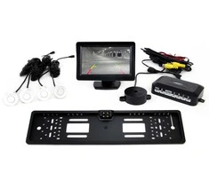 Amio Parkavimo pagalbos sistema TFT01 4,3" su CAM-402 LED kamera, 4 balti jutikliai