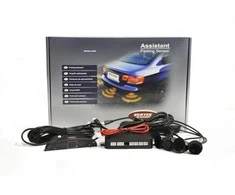 Parkavimo pagalbos sistema LED, 4 juodi jutikliai 22 mm AMIO-01565