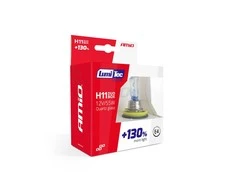 Halogeninės lemputės H11 12V 55W „Lumitec Limited“ +130% „Duo Amio-02105“