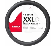 Amio Automobilio vairo užvalkalas 44-46 cm, natūrali oda, SWC-48-XXL