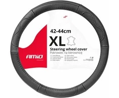 Amio Automobilio vairo užvalkalas 41-43 cm, natūrali oda, SWC-49-XL