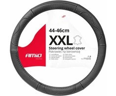 Amio Automobilio vairo užvalkalas 44-46 cm, natūrali oda, SWC-49-XXL