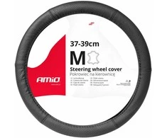 Amio Automobilio vairo užvalkalas 37-39 cm, natūrali oda, SWC-50-M