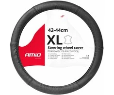 Amio Automobilio vairo užvalkalas 41-43 cm, natūrali oda, SWC-50-XL