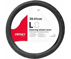 Amio Automobilio vairo užvalkalas 39-41 cm, natūrali oda, SWC-51-L