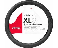 Amio Automobilio vairo užvalkalas 41-43 cm, natūrali oda, SWC-51-XL
