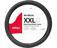 Amio Automobilio vairo užvalkalas 44-46 cm, natūrali oda, SWC-51-XXL