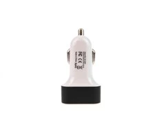 Amio Automobilinis telefono įkroviklis 3xUSB baltas PCH-03