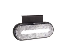 Gabaritinis LED žibintas AMiO OM-01-W ovalus, baltas