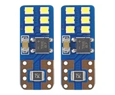 Żarówki led canbus 12smd ultrabright 2016 t10e w5w baltas 12v 24v amio-01638